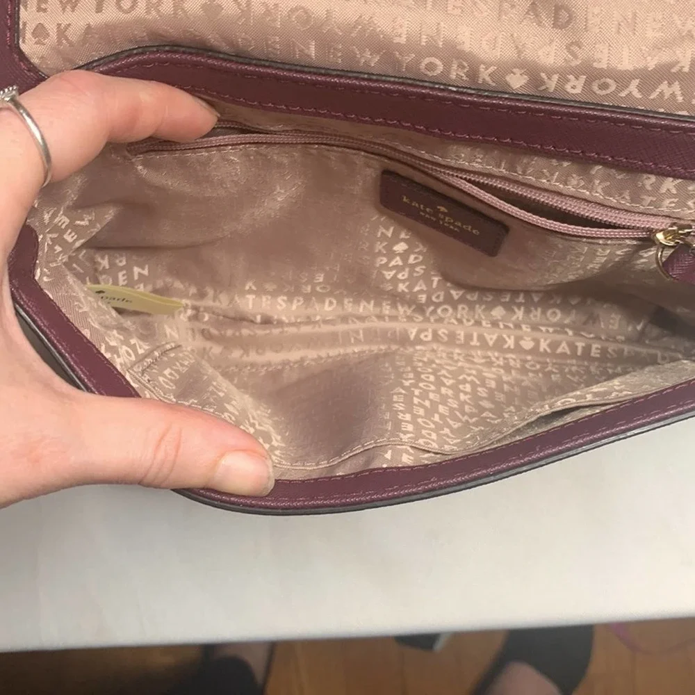 Kate Spade Laurel Way Greer Crossbody Bag in Plum - Picture 10 of 10